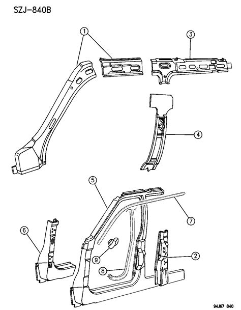 jeep grand cherokee sheet metal parts|jeep wrangler body panels.